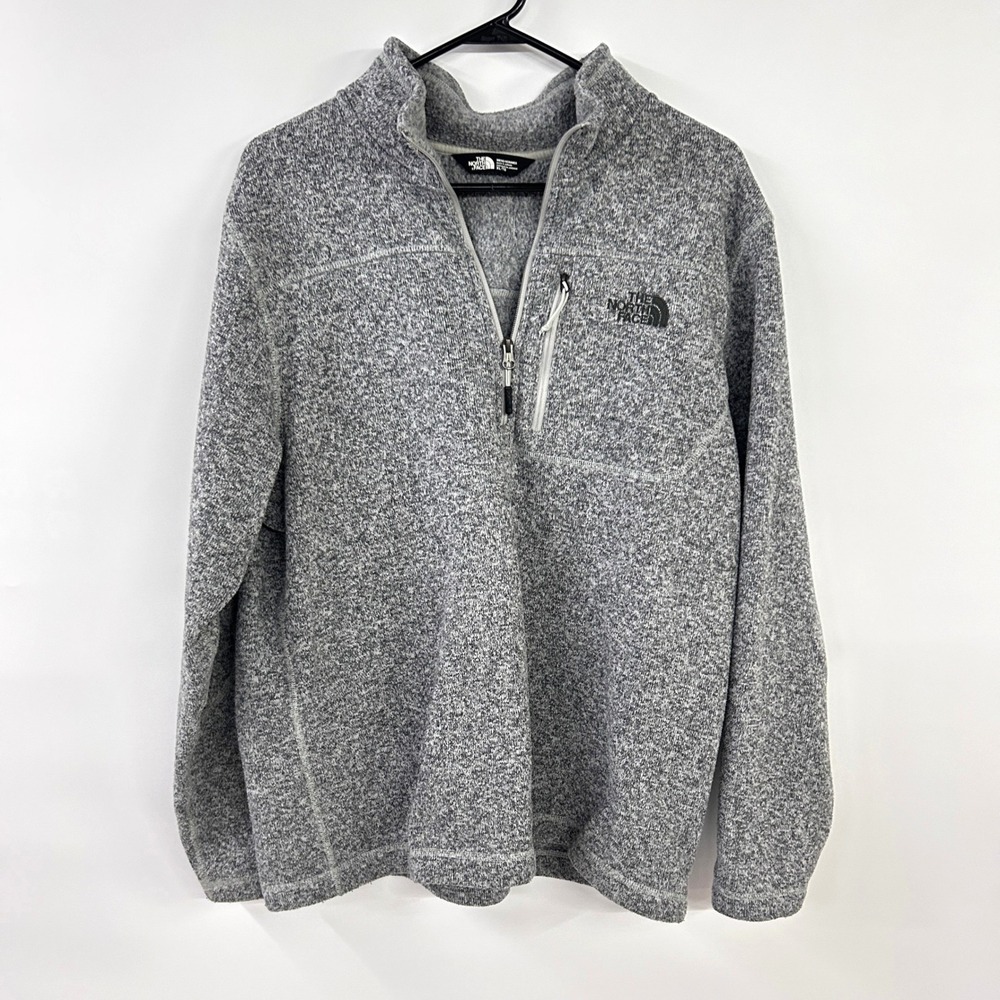 The North Face Gordon Lyons Quarter Zip Fleece Pullover XL Grey Gorpcore Outdoor